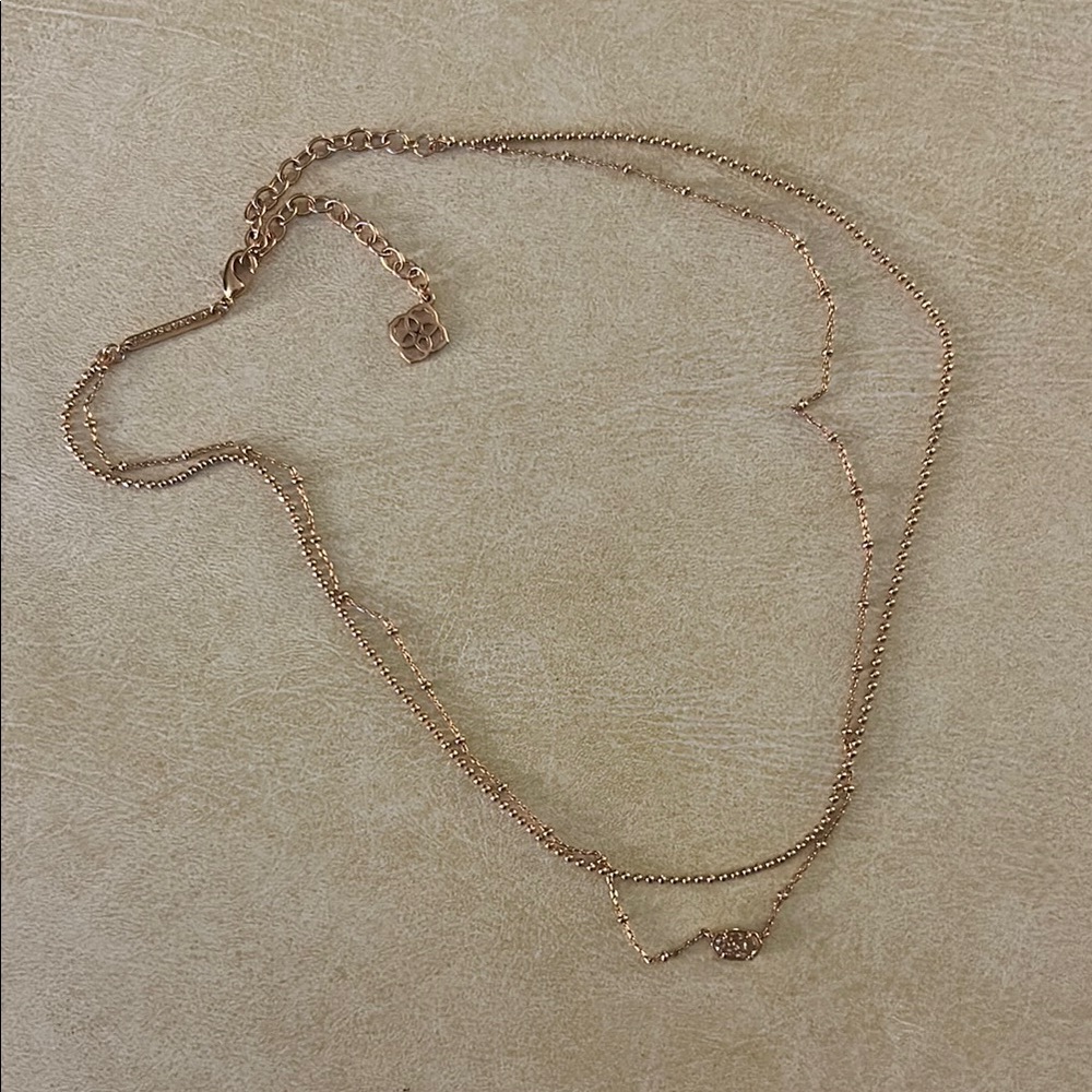 Kendra Scott Rose Gold Layered Necklace